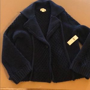 Mauve by Anthropologie Navy Sweater